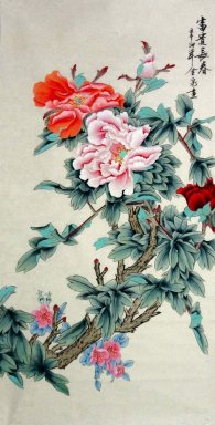 Pivoine - Peinture chinoise