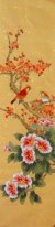 Pintura china - Birds-Flor