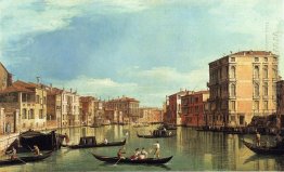 grand canal between the palazzo bembo and the palazzo vendramin