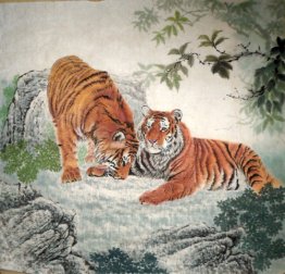 Tiger - Peinture chinoise