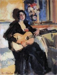 Lady With A Guitar 1911