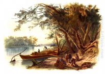 The party in which Karl Bodmer was traveling stopped to camp alo