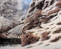 Rusa Dalam Snowy Landscape 1867