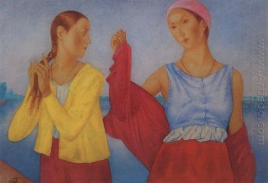 Zwei Mädchen 1915