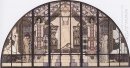 Gereja Am Steinhof Berwarna Sketch Of South Window