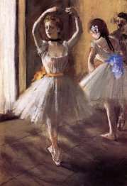 two dancers in the studio dance school