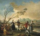 Dans av Majos vid stranden av Manzanares 1777