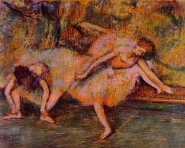 two dancers on a bench