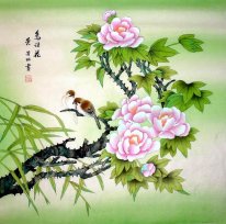 Vogels&Bloemen - Chinees schilderij