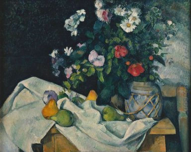 Natura morta con fiori e frutta 1890