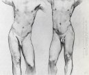 Torsos de dos desnudos masculinos