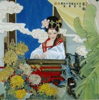 Belle peinture dame chinoise