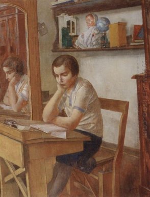 Flickan vid skrivbordet 1934