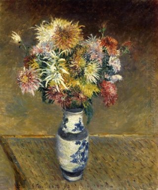 Chrysanthèmes dans un vase