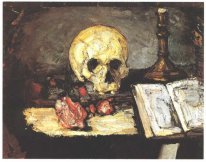 Still Life With Skull Candle And Book 1866