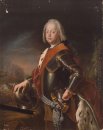 Retrato de Christian August, príncipe de Anhalt Zerbst, pai de