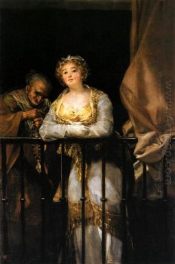 Maja e Celestina Su Un Balcone 1812