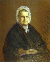 Portrait Of Theodora Saltykova The Painter S Mother In Law 1875