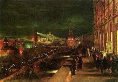 Illuminazione Di Mosca In occasione dell\'incoronazione nel 1883
