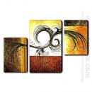 Hand Painted Oil Painting Abstrak - Set 3