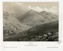 Arreau - Uitzicht op de weg naar de Col d'Aspin