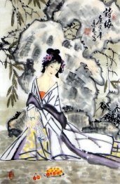 Beautiful lady-Chinese Painting