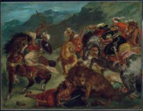 Lion Hunt 1858