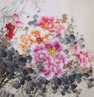 Pivoine - Peinture chinoise