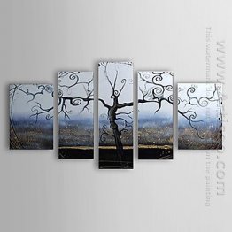 Hand-painted Landscape Oil Painting - Set of 5