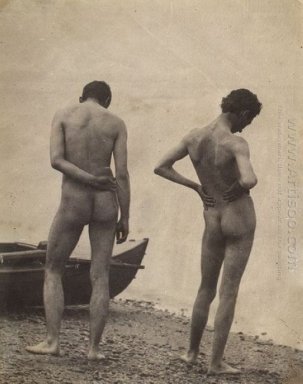 Thomas Eakins et John Laurie Wallace sur une plage