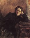 Door het Venster Portret van Olga Trubnikova 1885