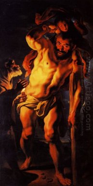 Saint Christophe portant l\'Enfant Jésus 1630