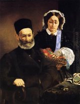 retrato del señor y la señora Auguste Manet 1860