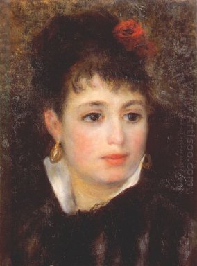 Femme Avec Une Rose 1876