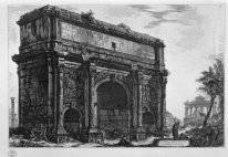 View Of The Arch Of Septimius Severus