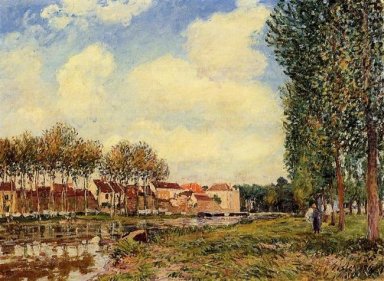 Ufer der Loing bei Moret Morgen 1888