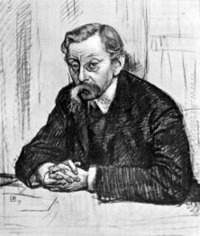 Pencil Drawing Of Belgian Poet émile Verhaeren 1915