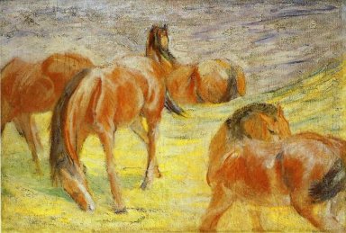 Grazing Horses 1910