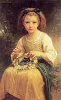 Child Braiding A Crown 1874