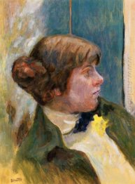 Study For Profile Of A Woman In A Bow Tie