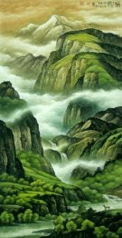 Landscape with cloud - Chinese Painting