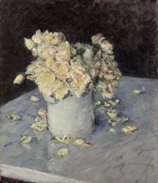 Yellow Roses In A Vase