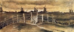 Windmils At Dordrecht 1881