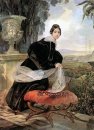Portrait de princesse Ye P Saltykova 1835