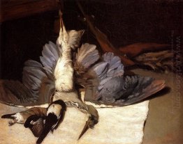 still life heron with spread wings 1867