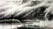 Mountains, river - Chinese Painting