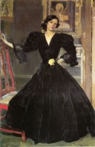 Clotilde In Een Zwarte jurk 1906