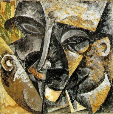 Dynamiek van Een Man S Head 1913