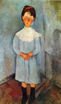 petite fille en bleu 1918