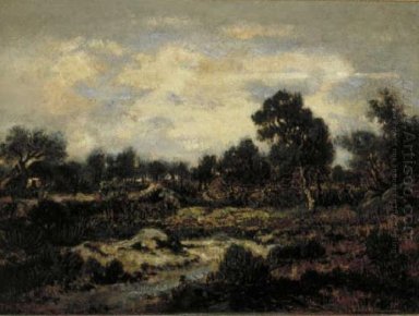 Paisaje de montaña Cerca de Fontainebleau